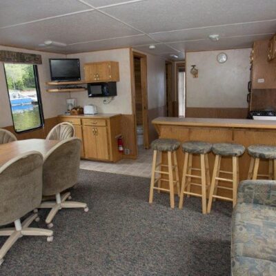 timberbay houseboat rental 52ft interior